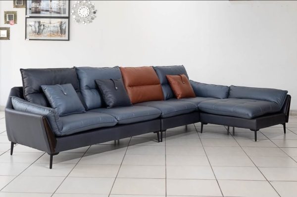 L-shape Mustard sofa - Image 4