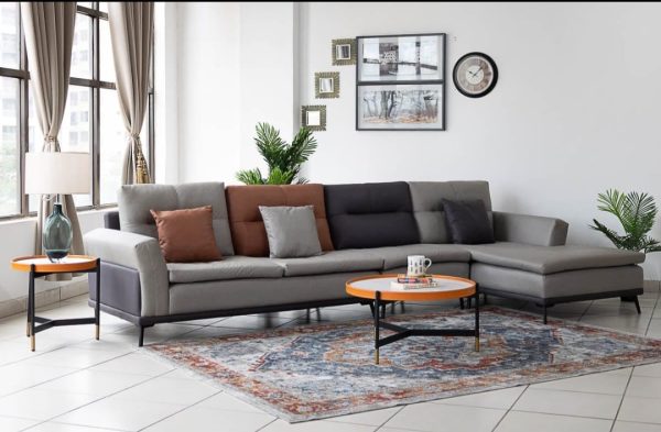 L-shape Mustard sofa - Image 2